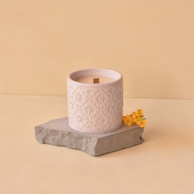 Foral ceramic scented candle 180g